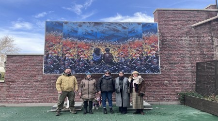 �SAVA�IN �OCUKLARI� ESER� AVLU SANAT�TA YER�N� ALDI