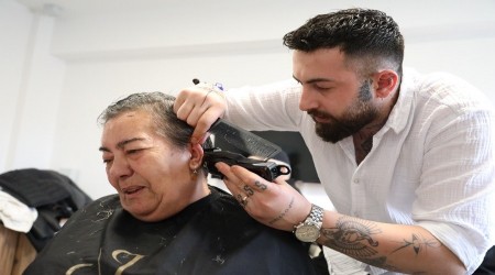 Ltf Yksel Yal Bakm Merkezi sakinlerine kuafr destei