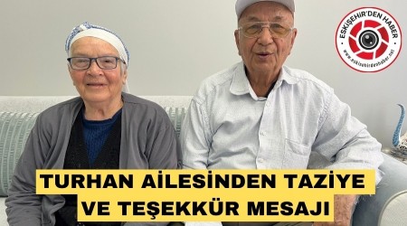 TURHAN A�LES� TAZ�YE MESAJI YAYIMLADI