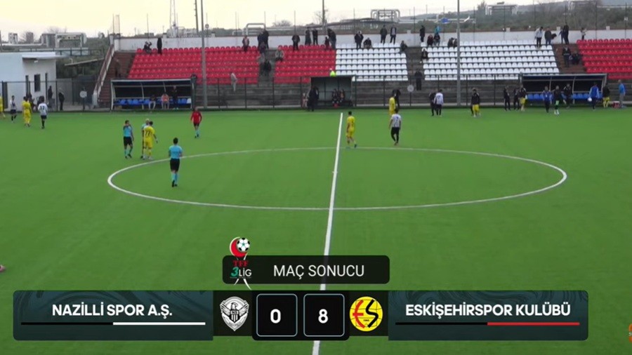 ESK��EH�RSPOR L�G SONUNCUSUNA GOL OLDU YA�DI (8-0)