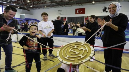 Odunpazar��nda s�mestr tatili aile oyunlar�yla �enlendi