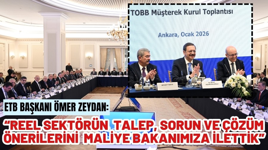 Ba�kan �mer Zeydan  TOBB M��terek Kurul Toplant�s�na Kat�ld�