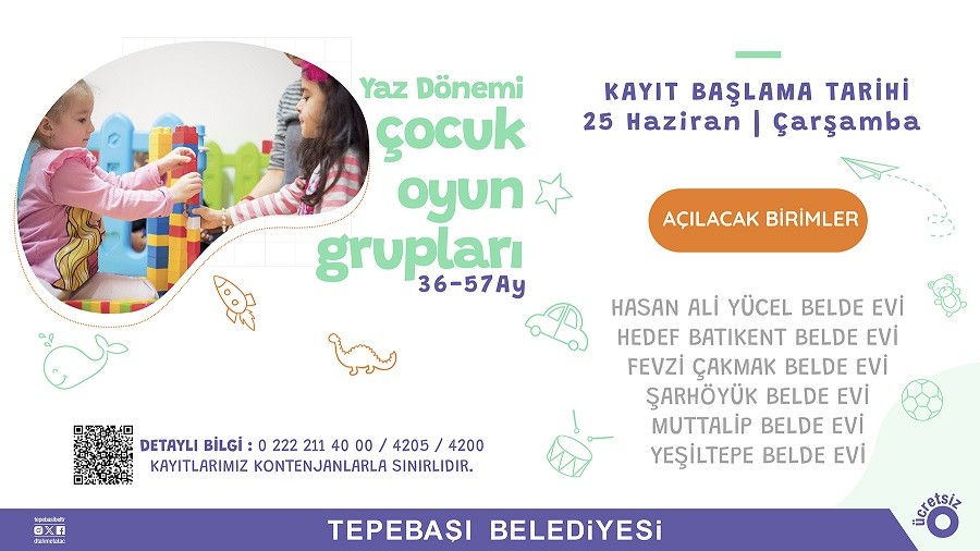 OYUN GRUPLARI ���N KAYITLAR BA�LIYOR