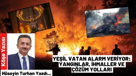 Yeil Vatan Alarm Veriyor:  Yangnlar, hmaller ve zm Yollar