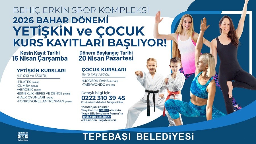 TEPEBA�I�NDA YET��K�N VE �OCUKLAR ���N KURS KAYITLARI  BA�LIYOR